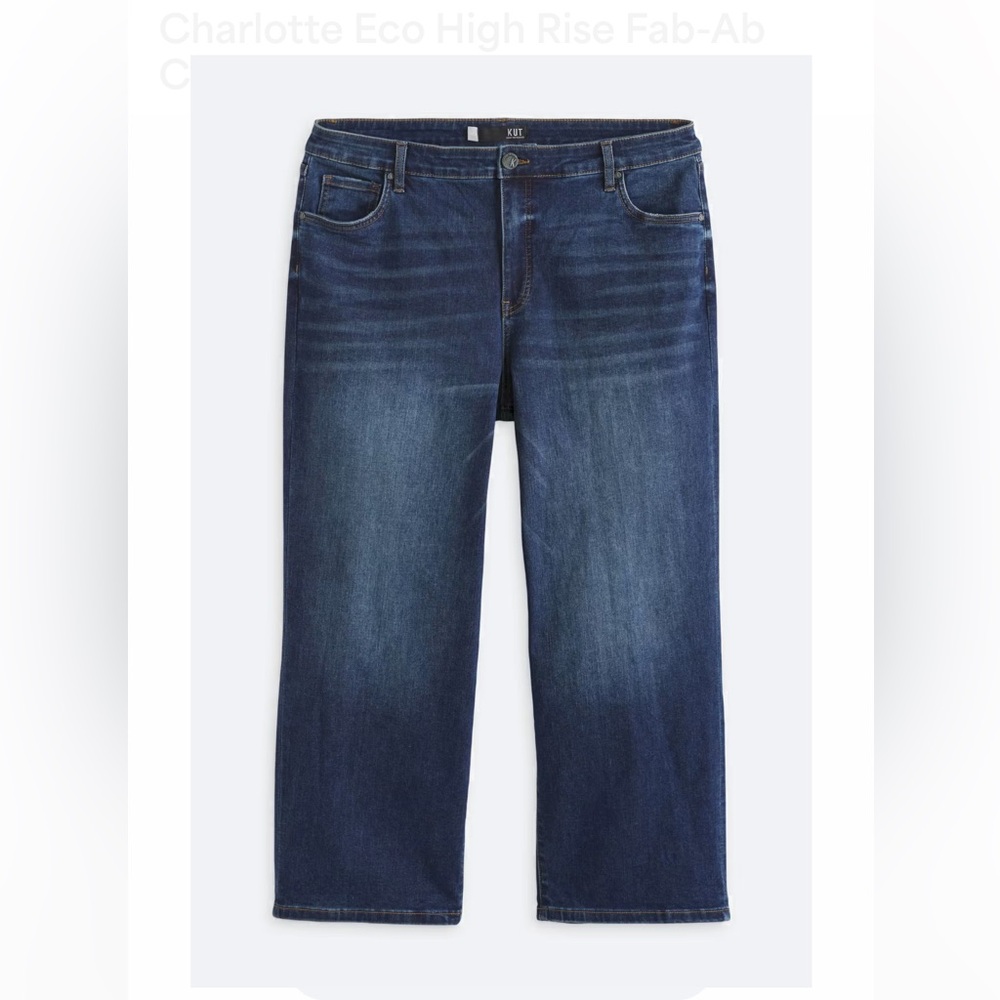 Charlotte Eco High Rise Fab-Ab Culotte Jean